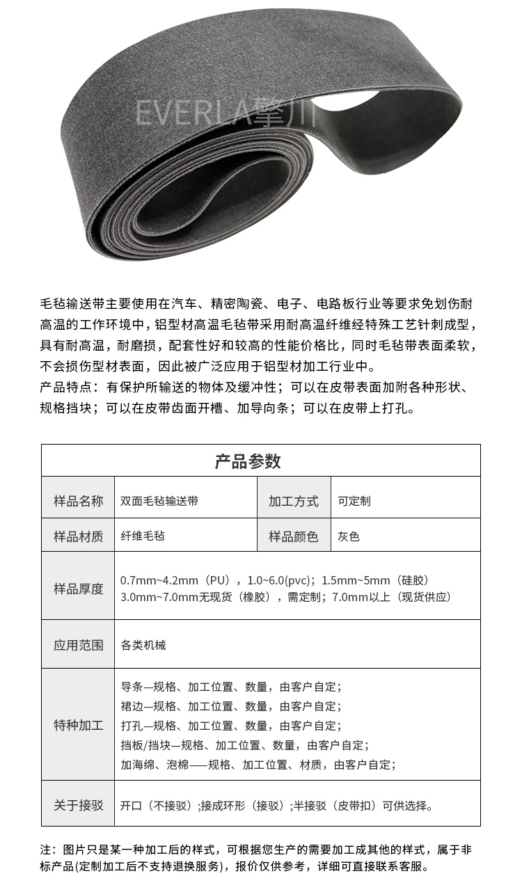 雙面毛氈輸送帶細節(jié)圖4