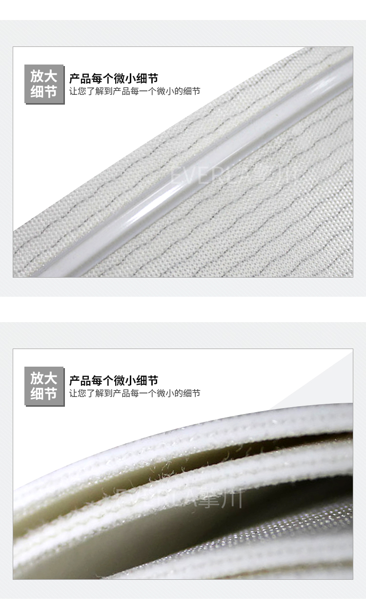 PVC纖維面加導條輸送帶