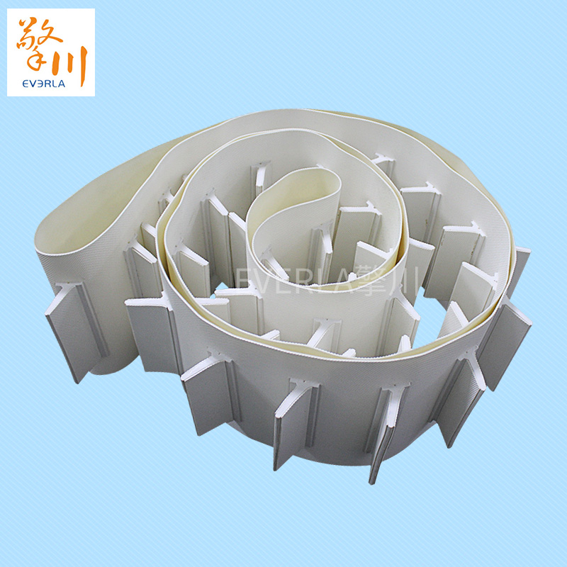 白色鉆石紋加擋板pvc<a href='http://www.dsjvvrk.cn/shusongdai/' target='_blank'><u>輸送帶</u></a>主圖