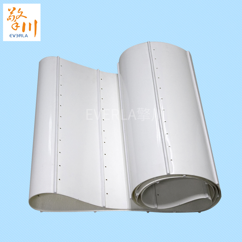 pvc<a href='http://www.dsjvvrk.cn/shusongdai/' target='_blank'><u>輸送帶</u></a>加導(dǎo)條打孔食品<a href='http://www.dsjvvrk.cn/shusongdai/' target='_blank'><u>輸送帶</u></a>主圖
