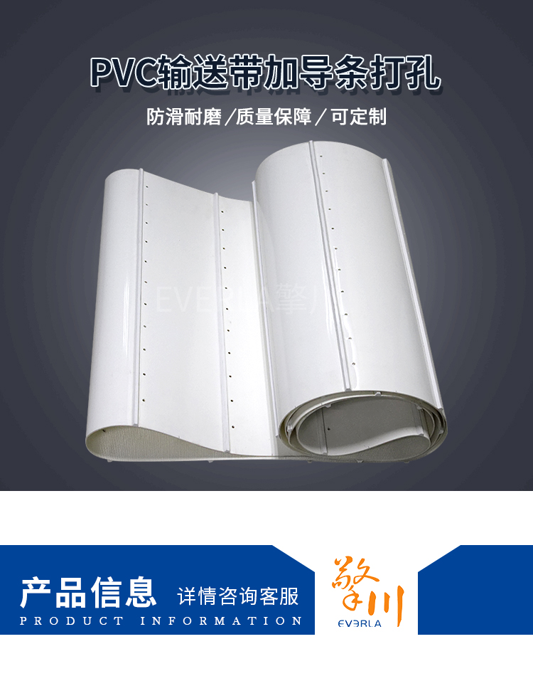 pvc輸送帶加導(dǎo)條打孔<a href='http://www.dsjvvrk.cn/shusongdai/shipin/' target='_blank'><u>食品輸送帶</u></a>細(xì)節(jié)圖1