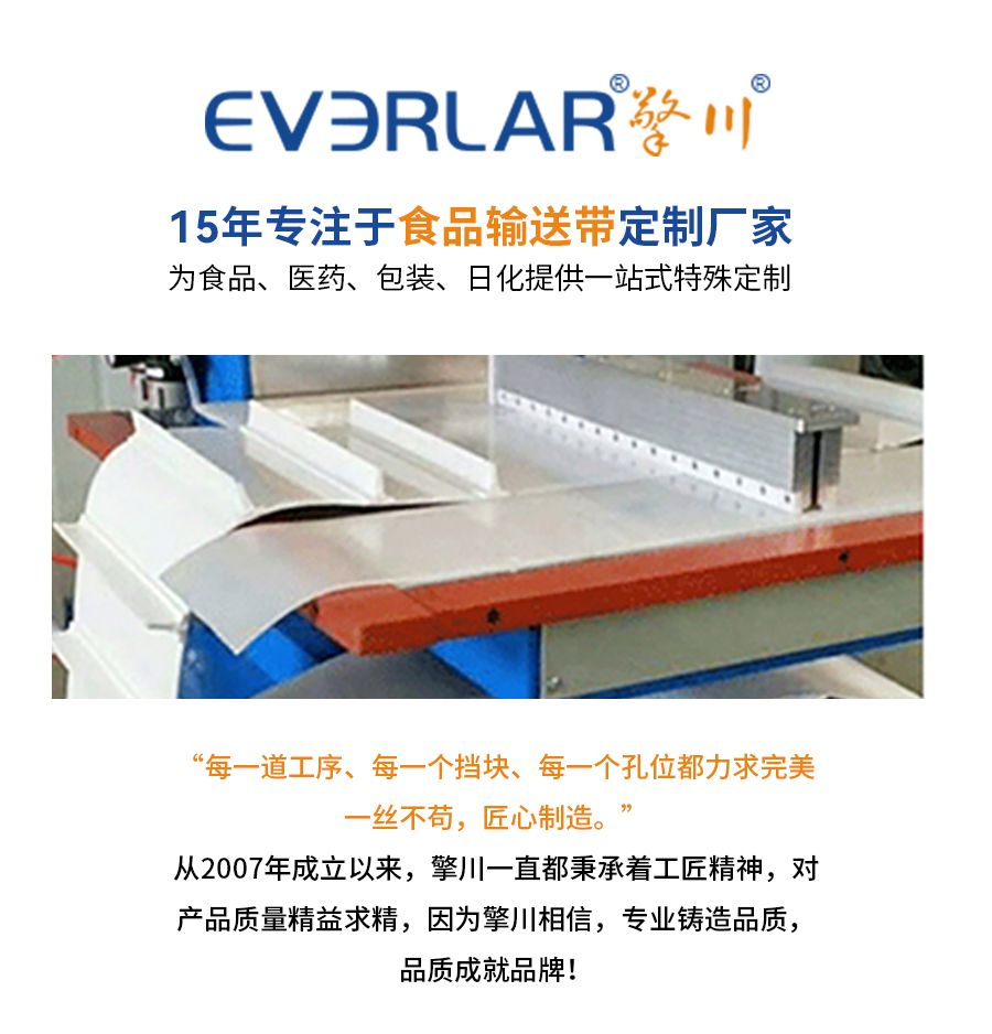 白色PU<a href='http://www.dsjvvrk.cn/shusongdai/' target='_blank'><u>輸送帶</u></a>加擋板齒狀導(dǎo)條詳情02